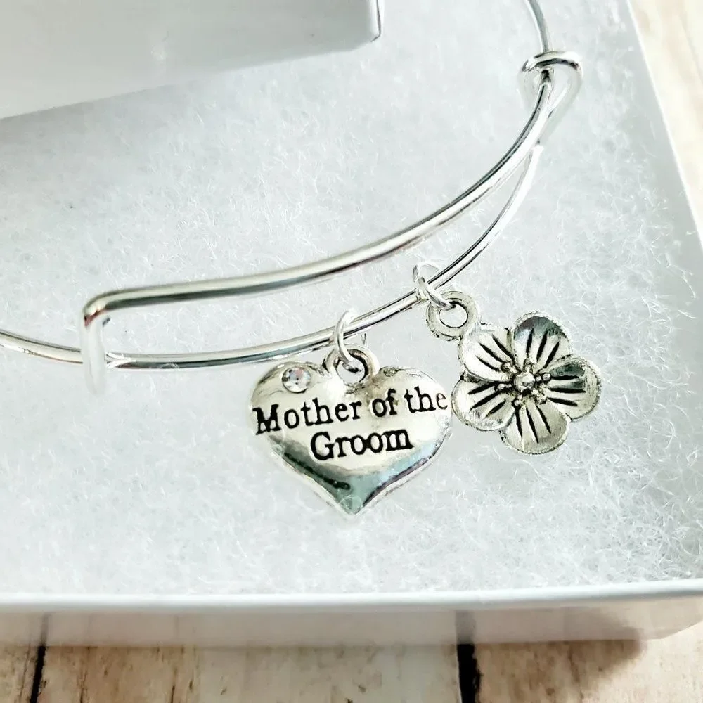 Mother of the Groom Wedding Bracelet, Mother Son Gift